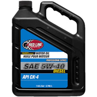 Red Line® Professional-Series 5W40 Diesel CK4 Gallon Jugs - Case of 4