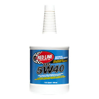 Red Line® 5W40 Motor Oil Quart Bottles - Case of 12
