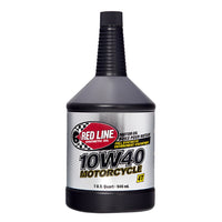 Red Line 10W40 Motorcycle Oil Quart Bottles - Case of 12