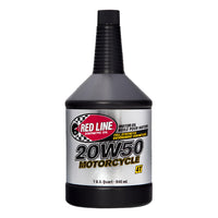 Red Line® 20W50 Motorcycle Oil Quart Bottles - Case of 12