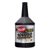 Red Line 10W50 Powersports Oil Quart Bottles - Case of 12