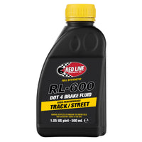 Red Line® RL-600 Track/Street DOT 4 Brake Fluid 16 oz. Bottles - Case of 6