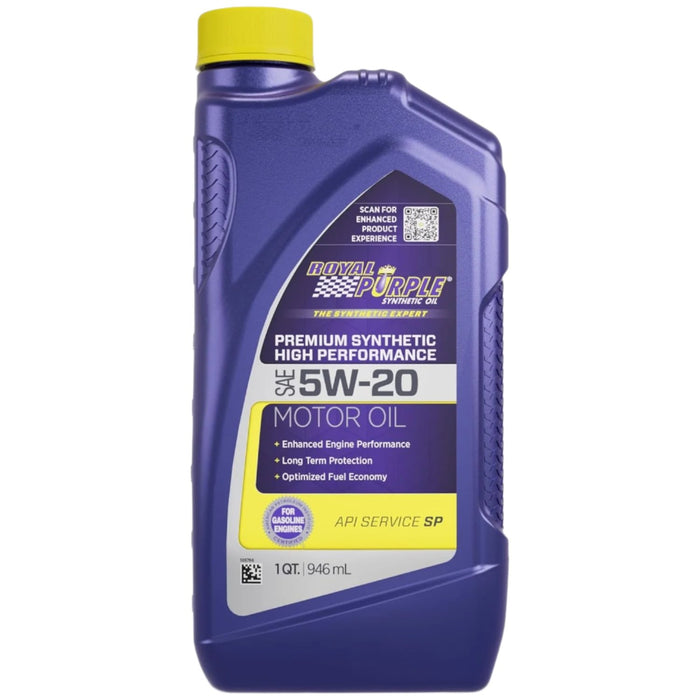 24 Count Royal Purple SAE 5W-20 HP Multi-Grade Synthetic Motor Oil Quart Bottles