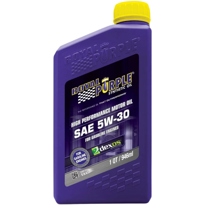 24 Count Royal Purple SAE 5W-30 HP Multi-Grade Motor Oil Quart Bottles