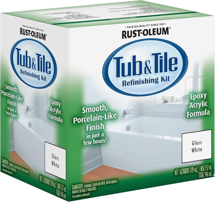 4 Box Multipack Tub & Tile 2-Part Refinishing Kit Gloss White