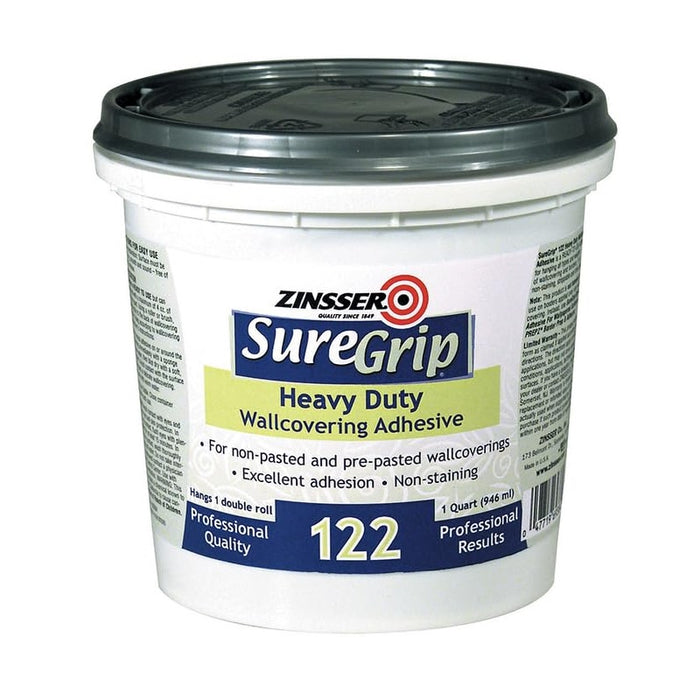 24 Tubs Zinsser SureGrip 122 Heavy Duty Wallcovering Adhesive