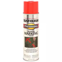 Professional Inverted Spray Marker Fluorescent Red/Orange 15 oz. Can - Case of 48