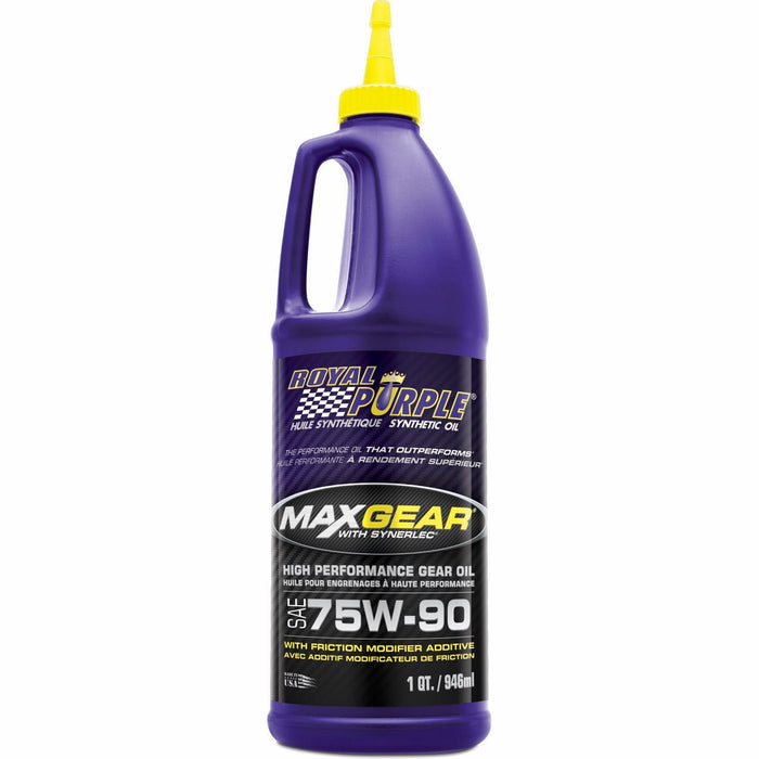 24 Count Royal Purple Max Gear SAE 75W-90 Automotive Gear Oil Quart Bottles