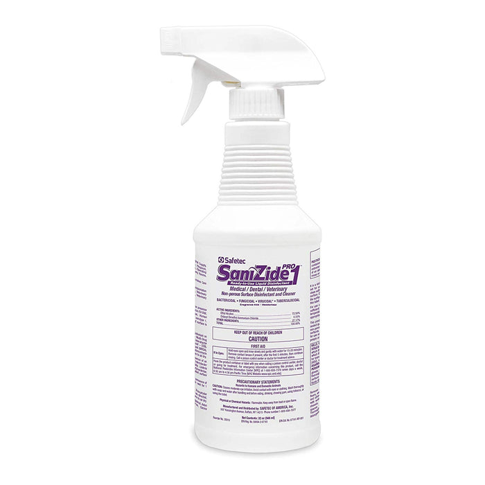 18 Bottles SaniZide Pro 1 Ready-to-Use Liquid Disinfectant 32 oz. Spray