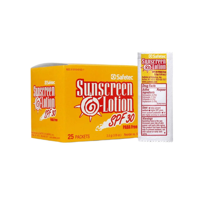 5000 Packet Multipack Safetec Sunscreen Lotion SPF 30