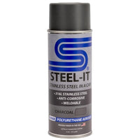 STEEL-IT Polyurethane Weldable Industrial Paint Coating Matte Charcoal 14 oz. Spray Can - Case of 24