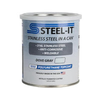 STEEL-IT Polyurethane Topcoat Industrial Paint Coating Dove Gray Quart Cans 6 Cans