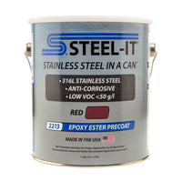 STEEL-IT Epoxy Ester Precoat Red Gallon Cans 4 Cans