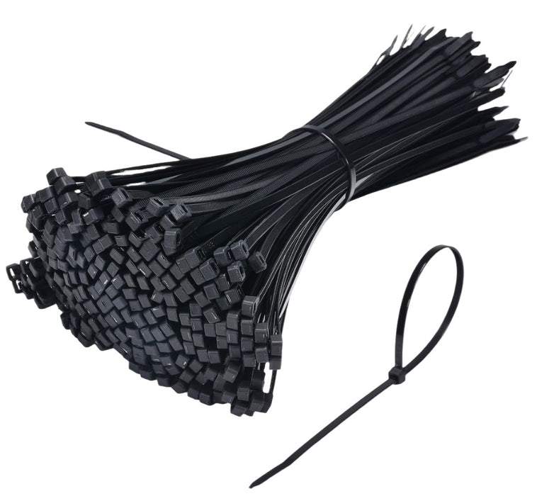 1000 Count Ty-Rap UV Resistant Black Nylon 50 lb. High Performance Cable Ties