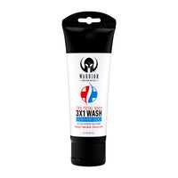 WARRIOR 3 in 1 Body Wash For Men And Women - Travel Size with Citrus Mint Scent 3 oz. 24 Count