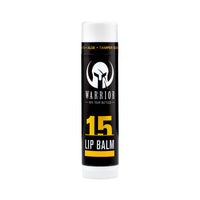 WARRIOR SPF 15 Lip Balm - Unscented Chapstick Made from Purified Beeswax - Protects Against Wind, Cold, Heat, and UV Rays 0.15 oz. 100 Pieces