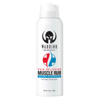 WARRIOR Muscle Rub Continuous Spray For Pain and Bruises 4 oz. 24 Bottles