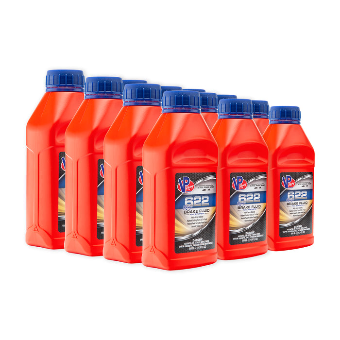 VP Racing Fuels 622 Racing Brake Fluid - Case of 12 × 0.5L Bottles