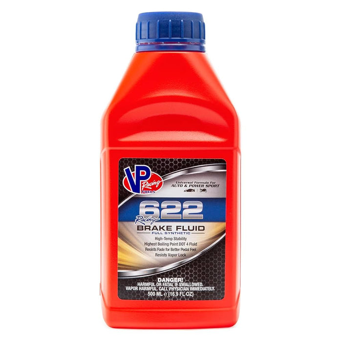 VP Racing Fuels 622 Racing Brake Fluid - Case of 12 × 0.5L Bottles