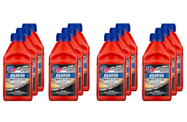 VP Racing Fuels 622 Racing Brake Fluid - Case of 12 × 0.5L Bottles