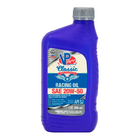 VP SAE 20W-50 Classic Non Synthetic Racing Oil Quart - Case of 12