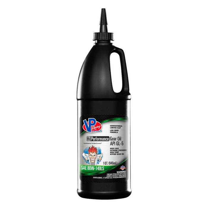 VP Racing GL-5 SAE 80W-140 High Performance Gear Oil Quart - Case of 12