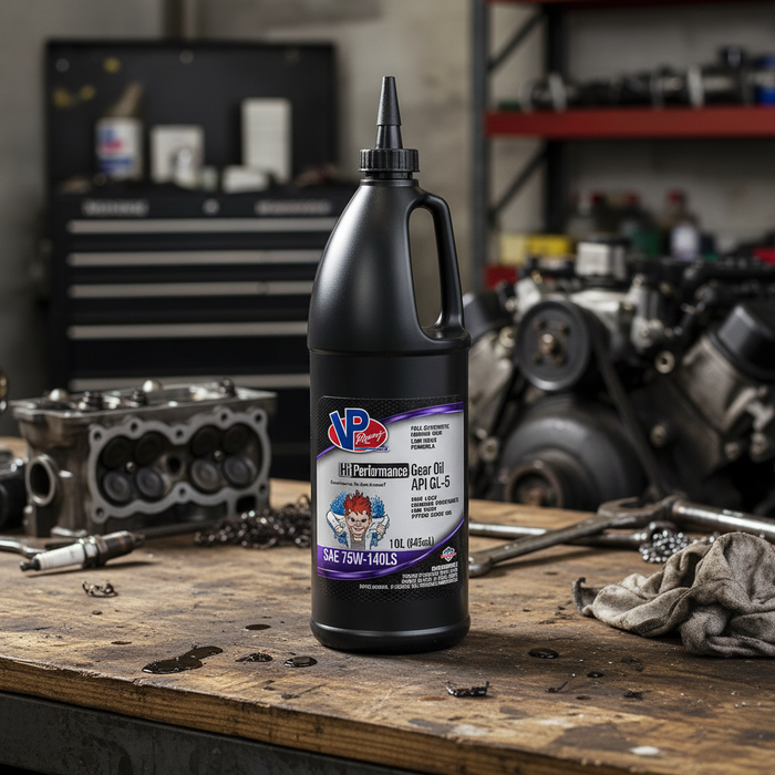 VP Racing GL-5 Full Synthetic SAE 75W-140 High Performance Gear Oil Quart - Case of 12