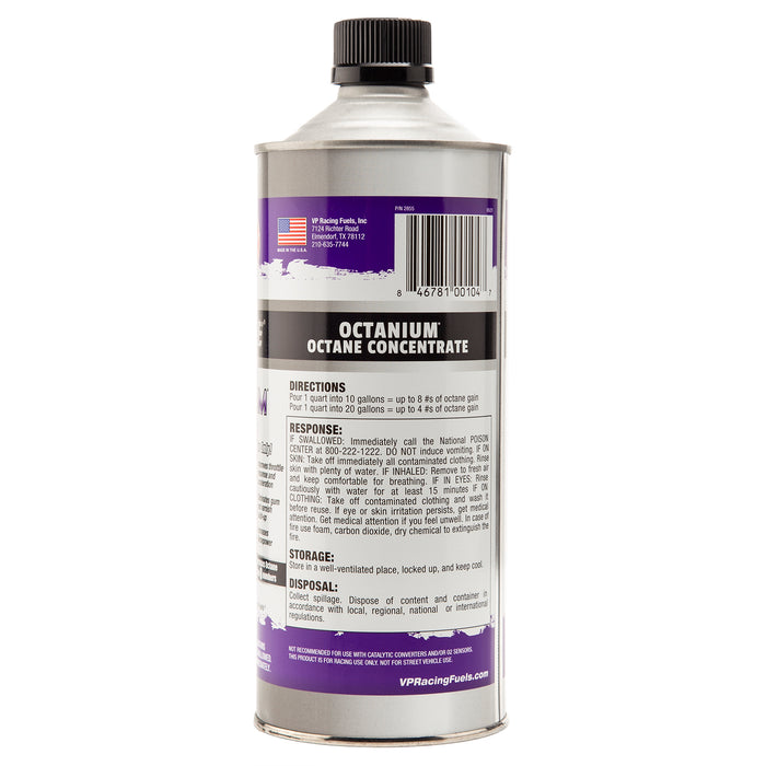 VP Racing Octanium Octane Booster Racing Formula Quart Can - Case of 8