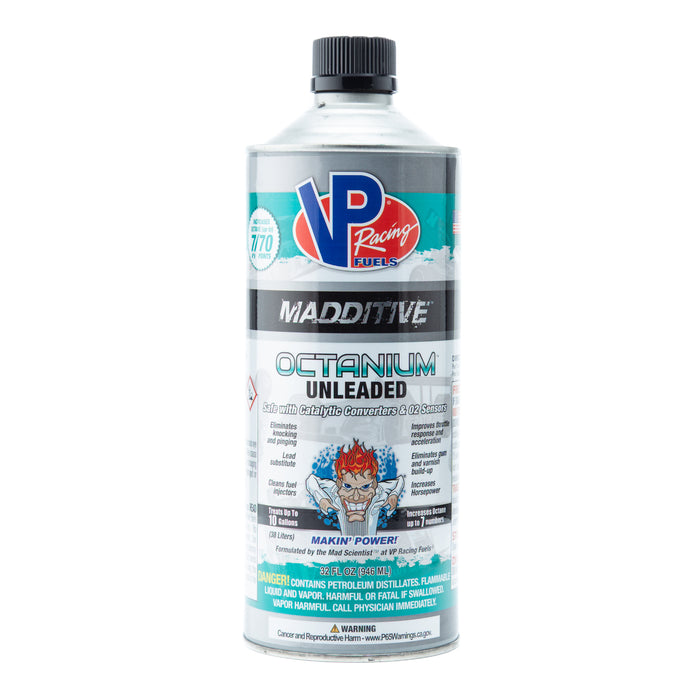 VP Racing Madditive Octanium Unleaded Octane Booster 32 oz Can - Case of 8