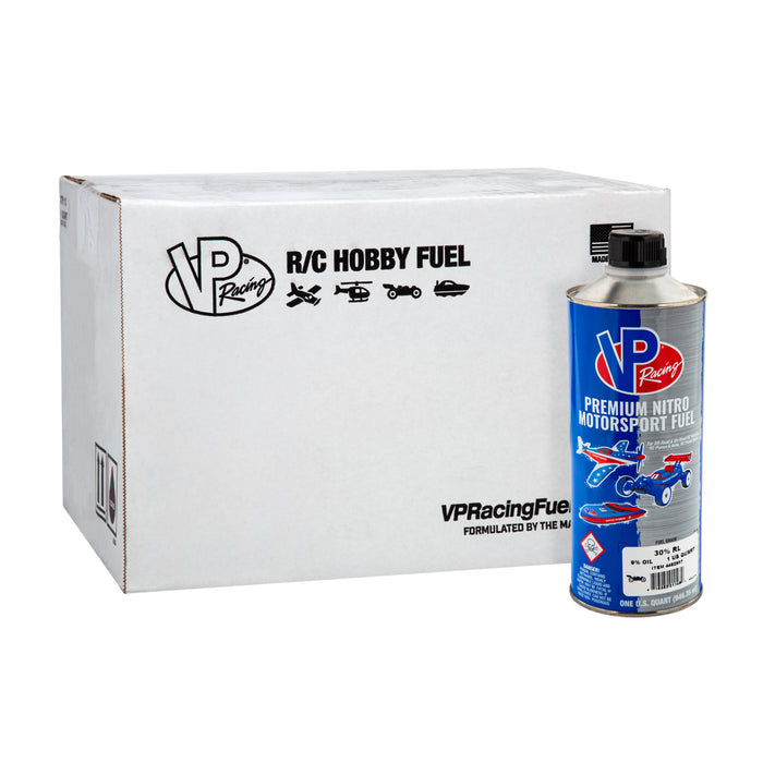 VP Racing 30% RL Blend RC Car Nitro Fuel - 9% Oil Premixed Quart - Case of 12