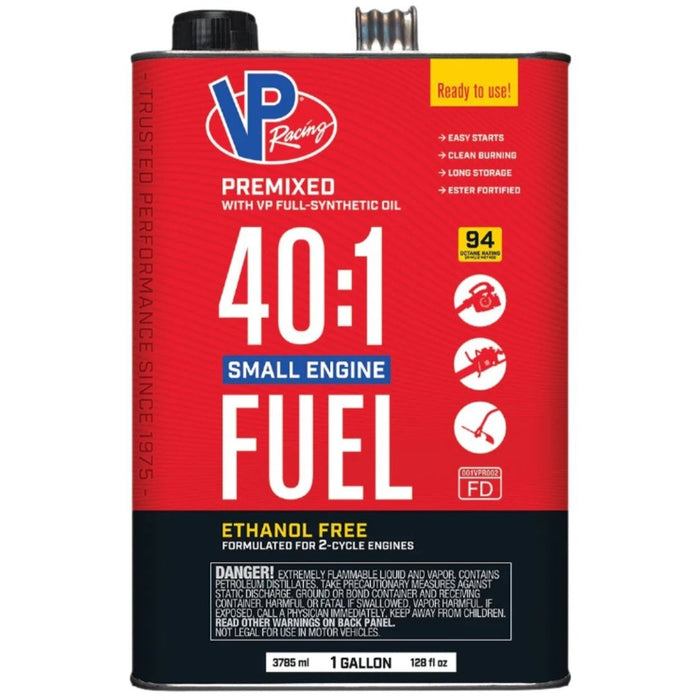 20 Count VP Racing SEF 2-Cycle Small Engine Fuel - 40:1 Premixed Gallon Cans