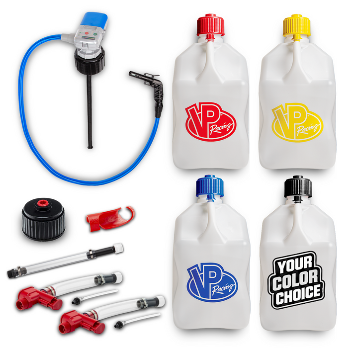 NEW VP Racing Jugs 1 Red, 1 Blue, 1 Yellow Accents & 1 Any Color + Accessories - Choose Any Color From Dropdown Menu Below