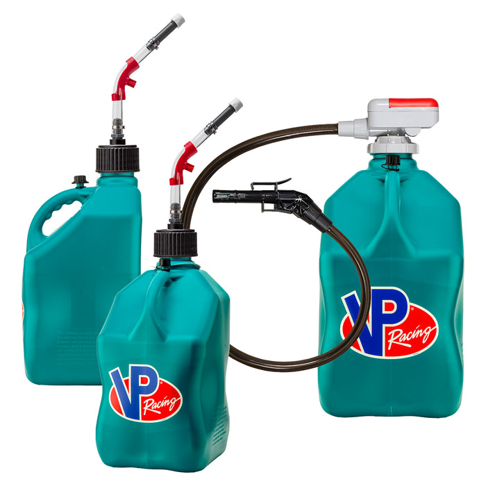 VP Racing Utility Jug Bundle - 3-Jug Kit + Deluxe Accessories + Pump