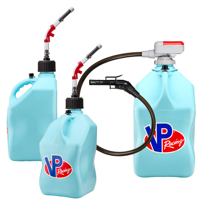 VP Racing Utility Jug Bundle - 3-Jug Kit + Deluxe Accessories + Pump