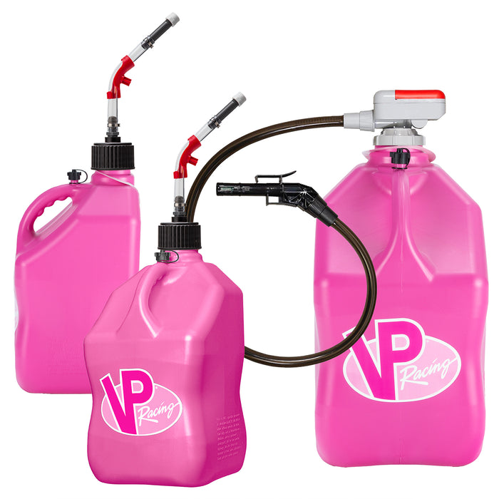 VP Racing Utility Jug Bundle - 3-Jug Kit + Deluxe Accessories + Pump