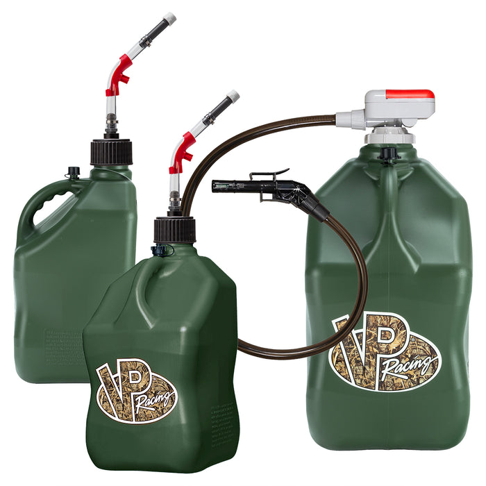 VP Racing Utility Jug Bundle - 3-Jug Kit + Deluxe Accessories + Pump