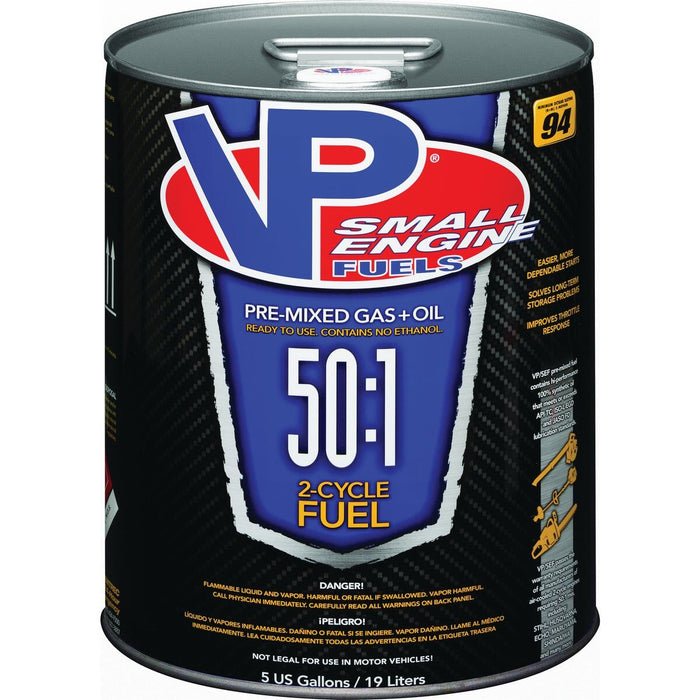 VP Racing SEF 2-Cycle Small Engine Fuel 5 Gallon - 50:1 Premixed