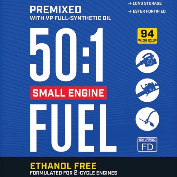 64 Count VP Racing SEF 2-Cycle Small Engine Fuel - 50:1 Premixed Quart Cans