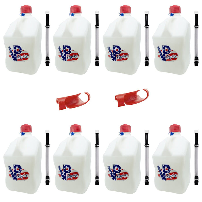 VP Racing Fuel Jug Patriotic with Deluxe Hoses and Hose Benders - 2 Kits - Special Clearance Offer!