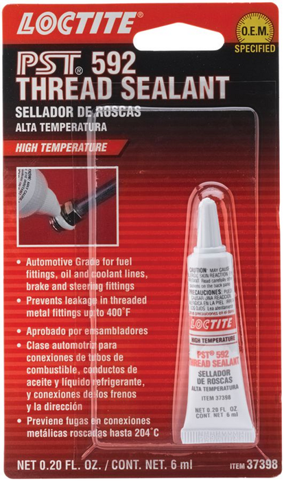 24 Tube Case Loctite 592 PST Thread Sealant 0.2 oz. Tube (6mL)