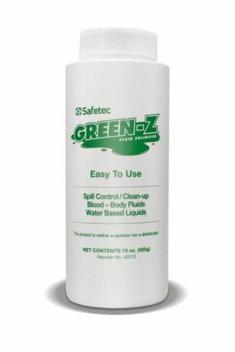 12 Bottles Green Z Fluid Control Solidifier Absorbent Powder 15 oz.