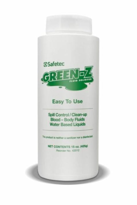 24 Bottles Green Z Fluid Control Solidifier Absorbent Powder 15 oz.